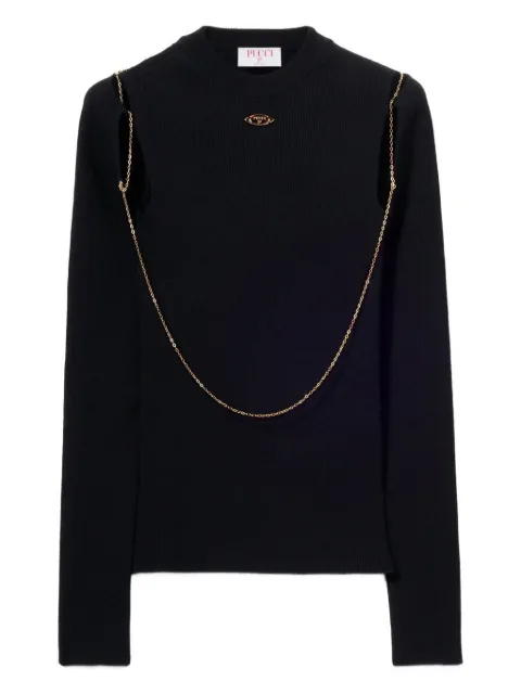 PUCCI chain-embellished top
