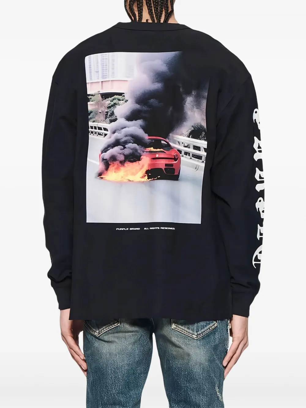 Purple Brand cotton long sleeve T-shirt | T-Shirts | Image 2