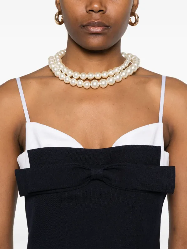 SHUSHU/TONG bow-detail Dress | Blue | FARFETCH