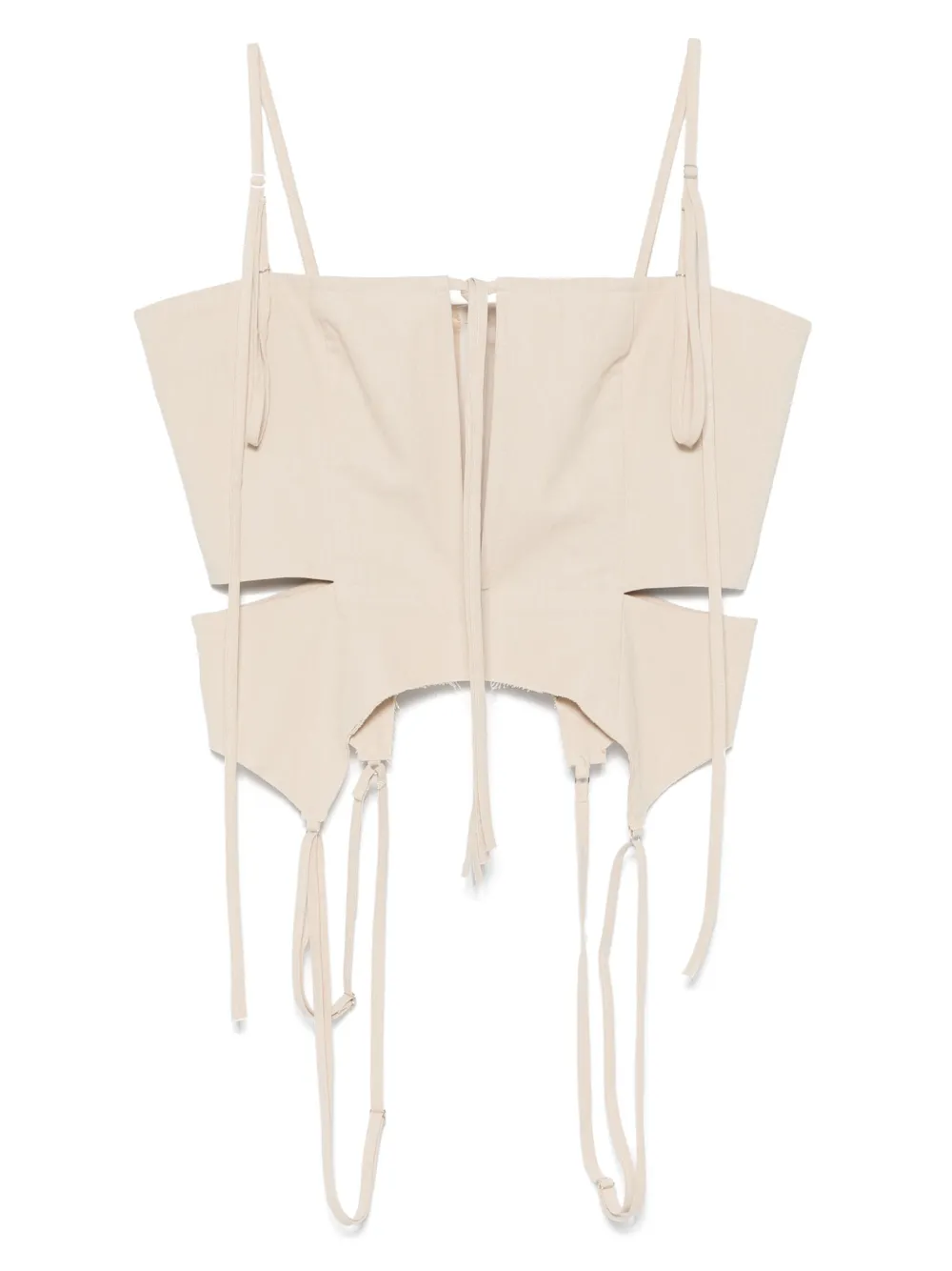 Elena Velez top estilo corset con abertura | neutro | Image 1
