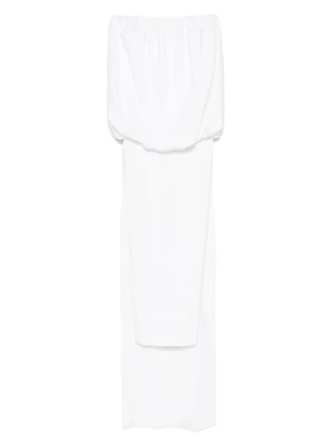 Rowen Rose puffball-top gown 