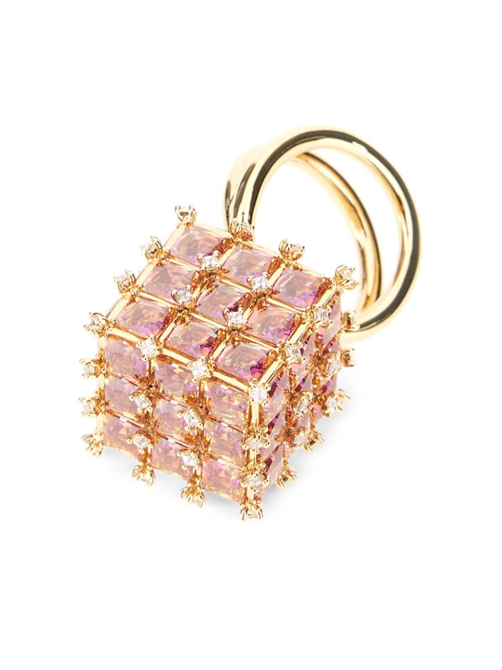 Swarovski Curiosa cocktail ring - Roze