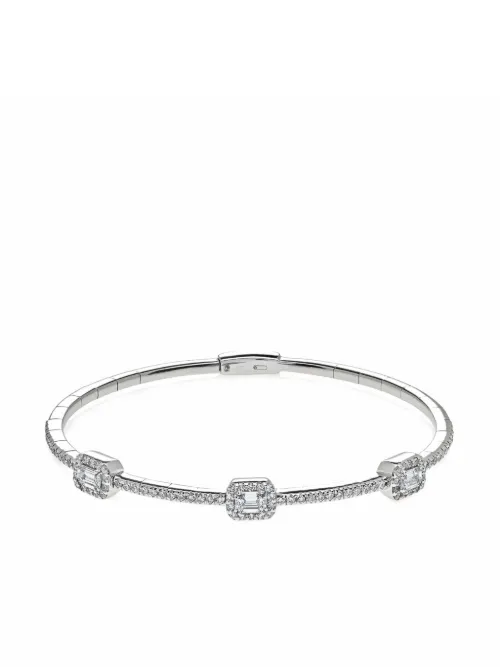 Bracelet en or blanc 18ct pavé de diamants - Jewels Aficionado - Modalova