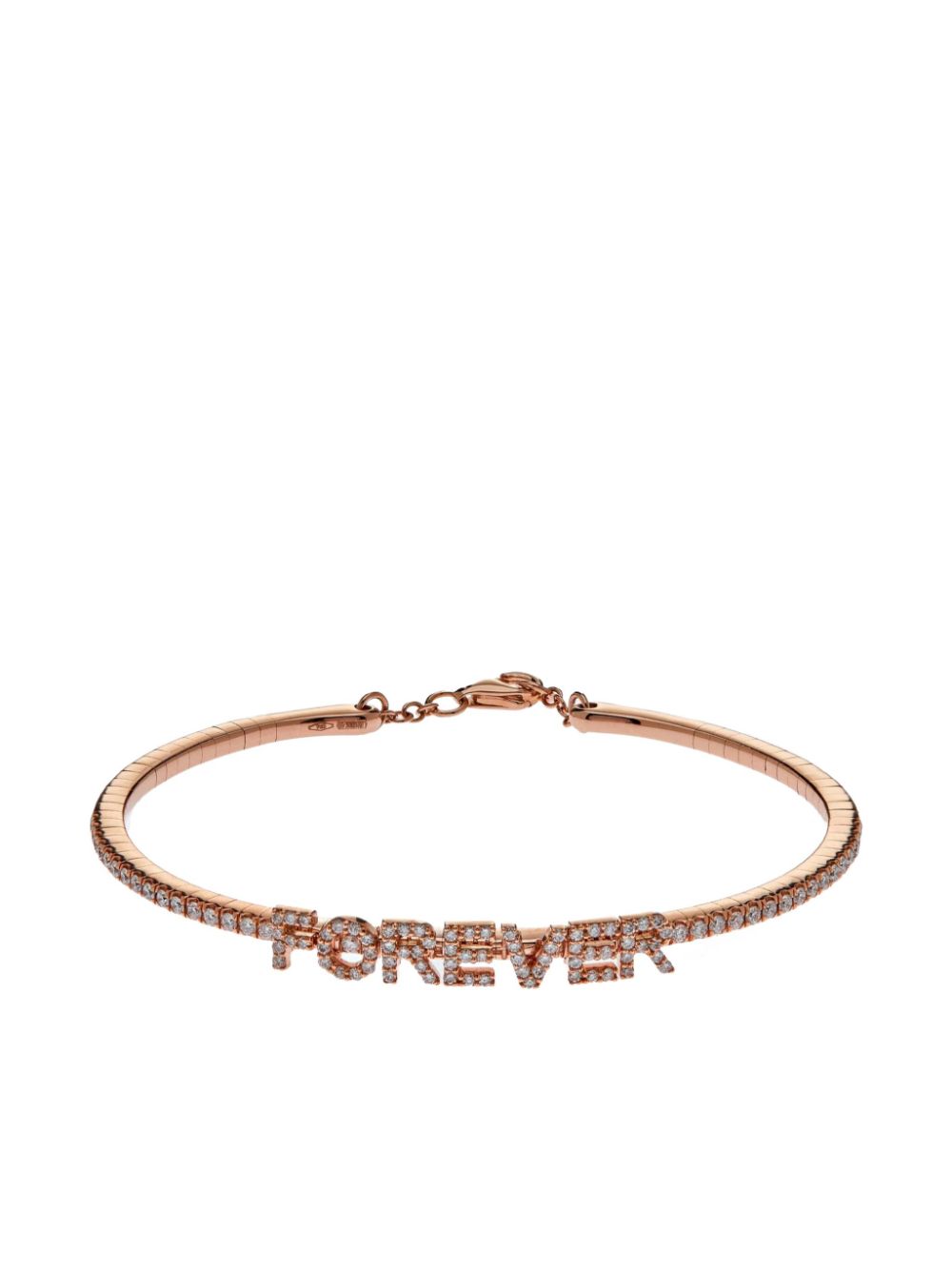 18kt rose gold Forever diamond bracelet