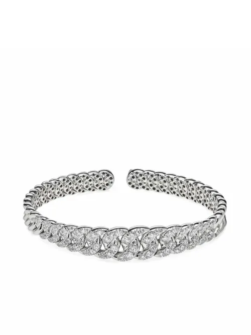 Bracelet en or blanc 18ct pavé de diamants - Jewels Aficionado - Modalova