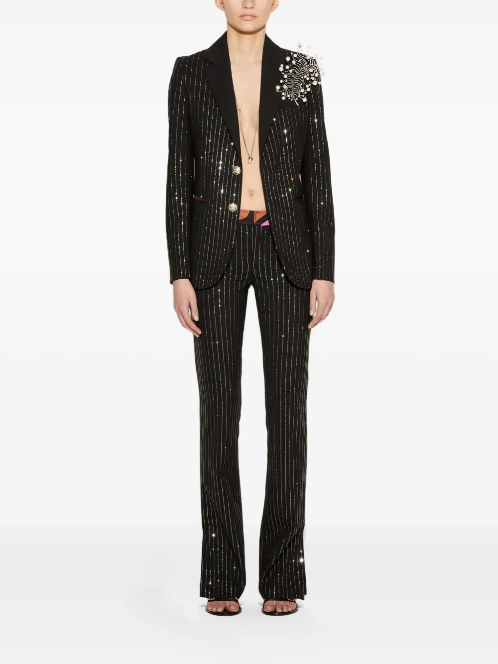 PUCCI pinstripe rhinestone blazer | Blazers | Image 2