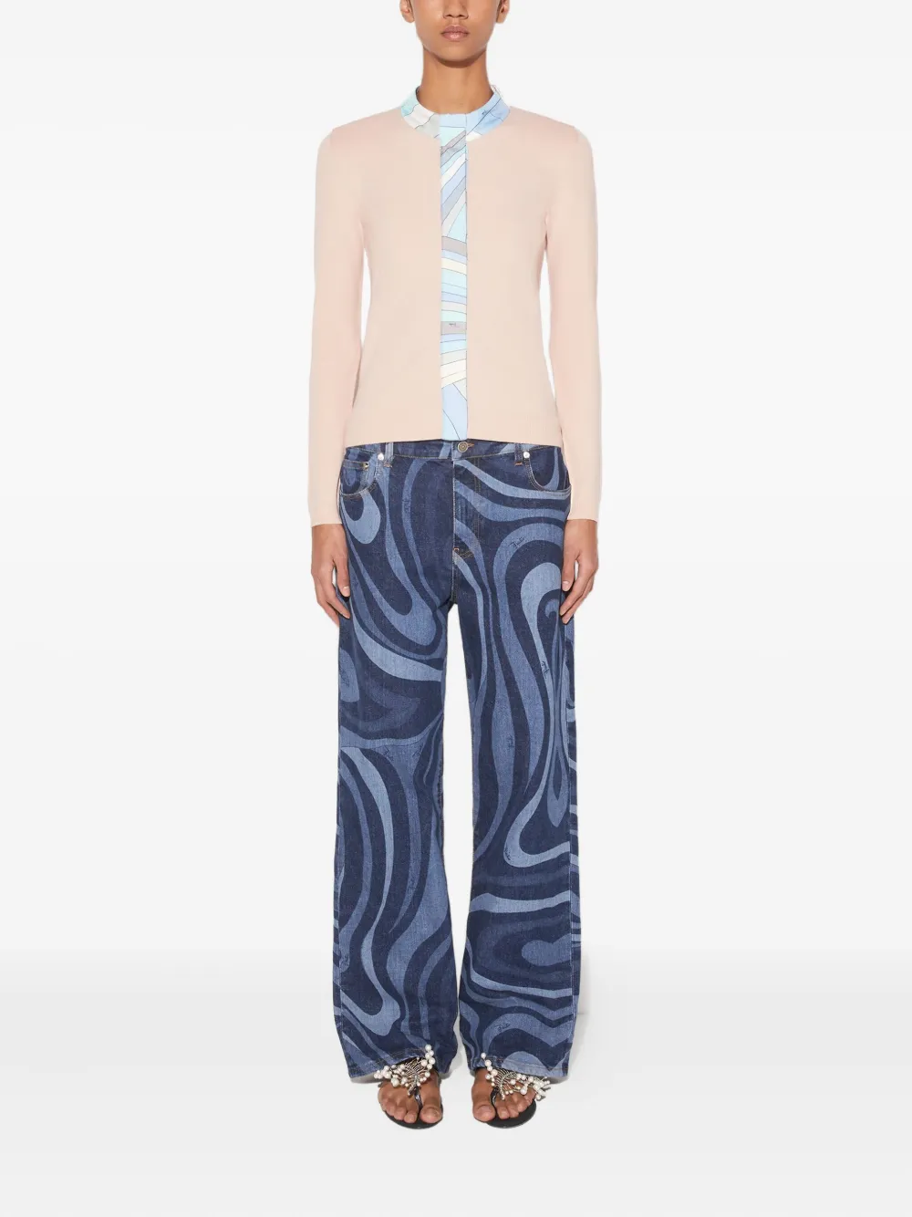 PUCCI contrasting-trim long-sleeve cardigan | Cardigans | Image 2