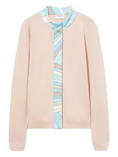 PUCCI contrasting-trim long-sleeve cardigan