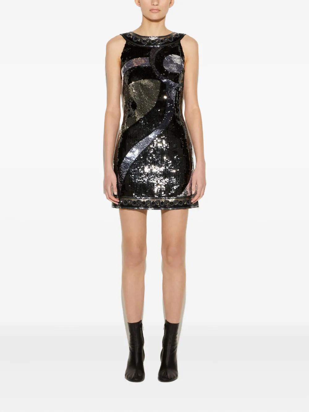 PUCCI Midi-jurk verfraaid met pailletten Zwart