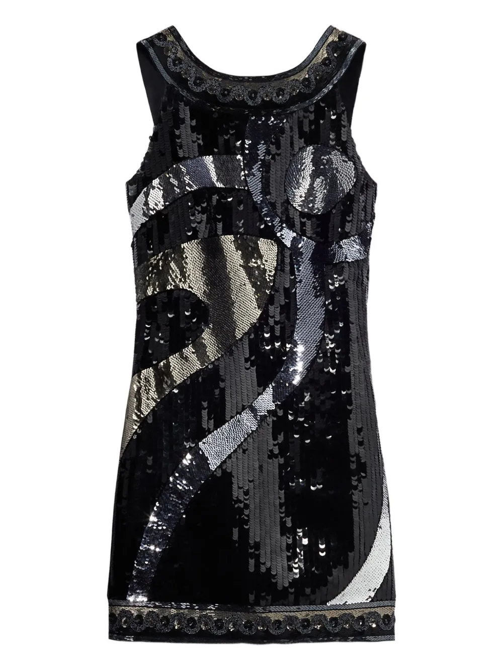 PUCCI sequin-embellished sleeveless mini dress Zwart