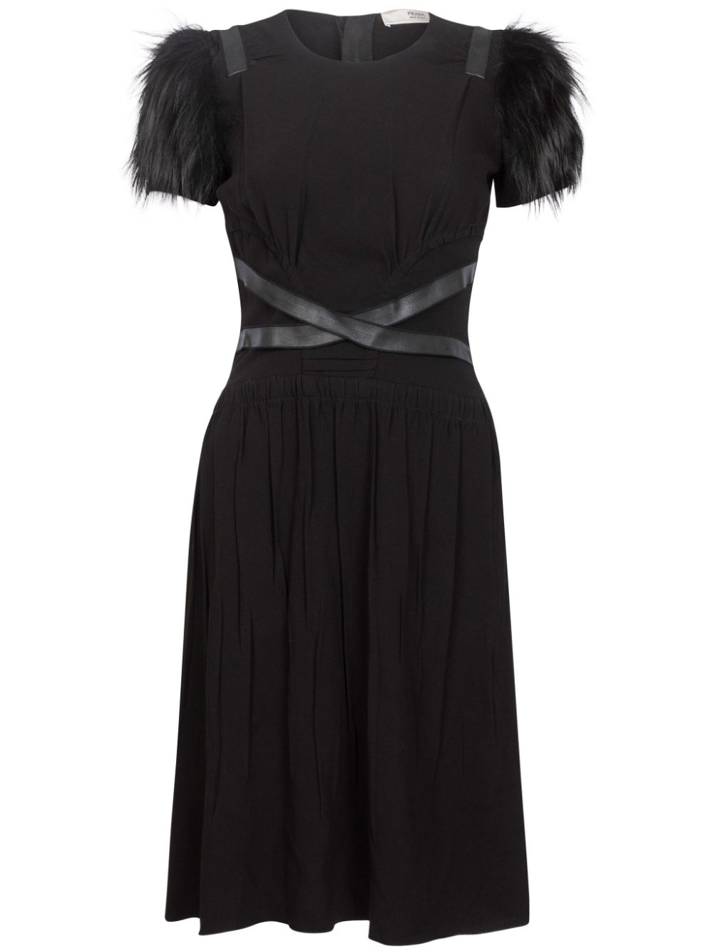 Prada Pre-Owned pleated dress - Black