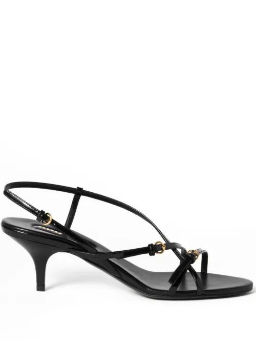 Sandales en cuir à fini verni 55 cm - Miu Miu - Modalova