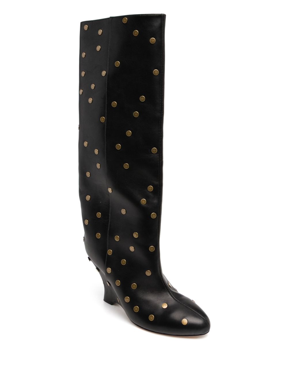 Cynthia Rowley Nailed it wedged boots - Black