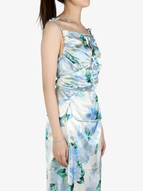 MERYLL ROGGE floral-print Top | ブルー | FARFETCH JP