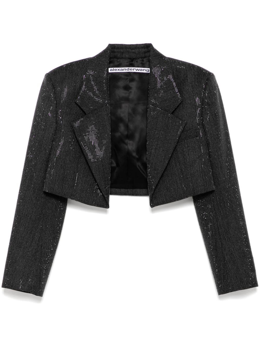 Alexander Wang rhinestone-embellished blazer - Grey