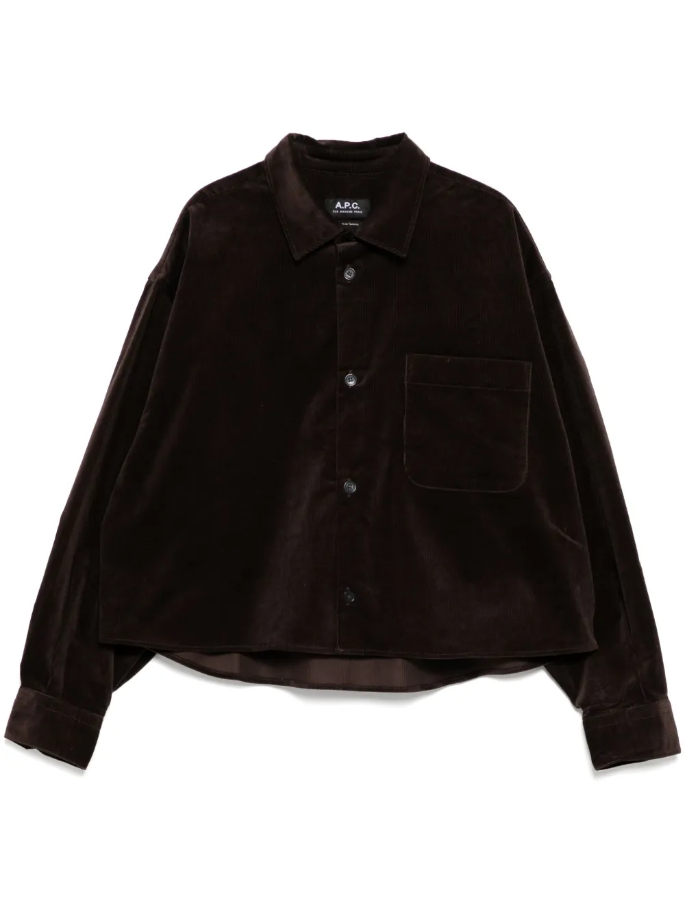 A.P.C. Cord sophia shirt | Brown | Image 1