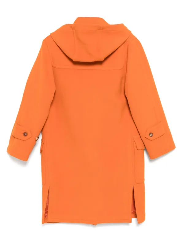 Hermès Pre-Owned 1990-2000s Duffle Coat | Orange | FARFETCH UK