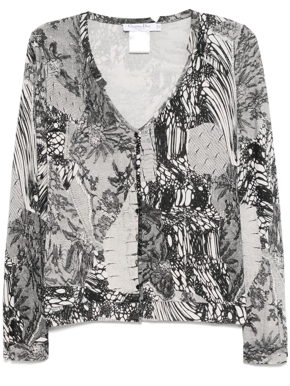 2006 graphic-print cardigan