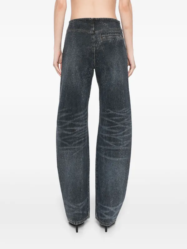 Alexander Wang ラインストーン ジーンズ | ブルー | FARFETCH JP