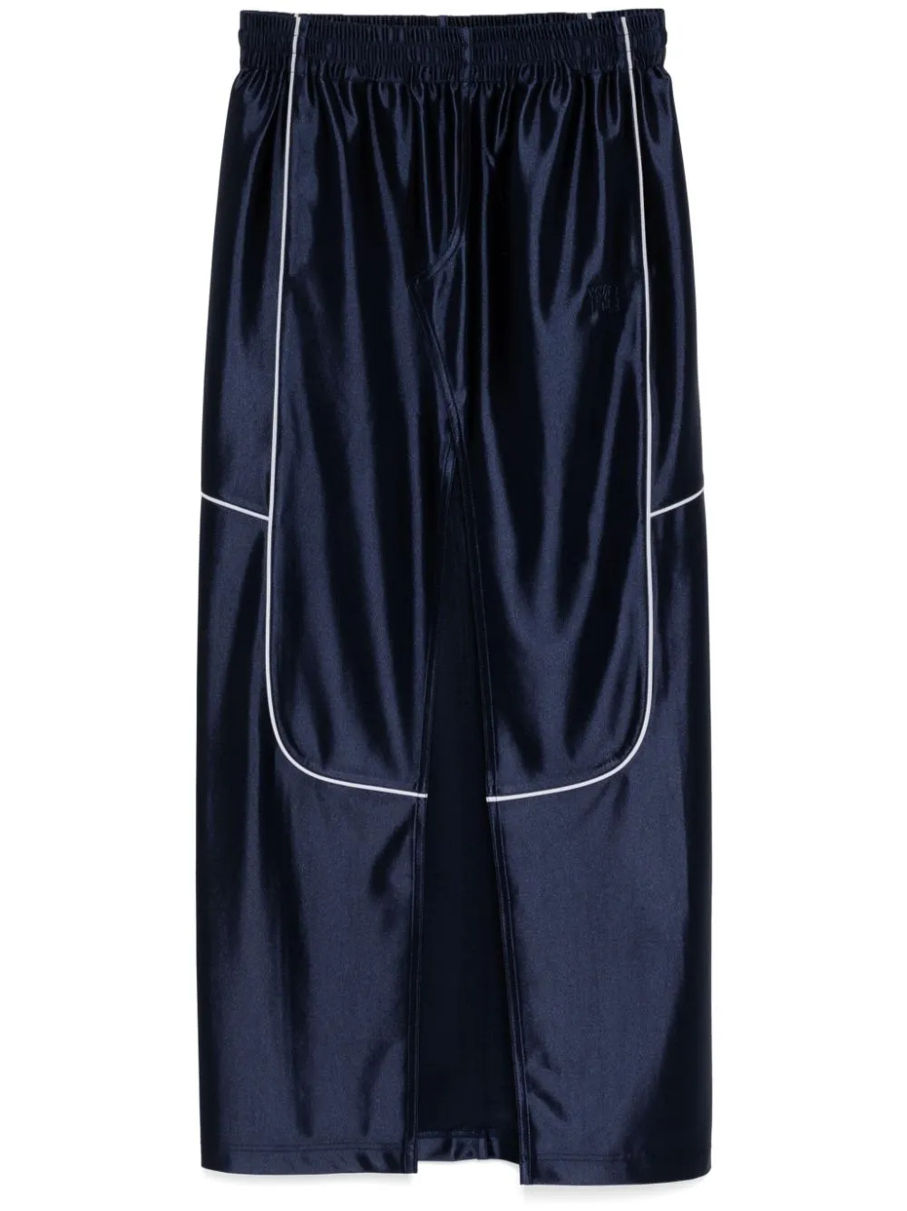 Alexander Wang Deconstructed Tube Skirt In Blue