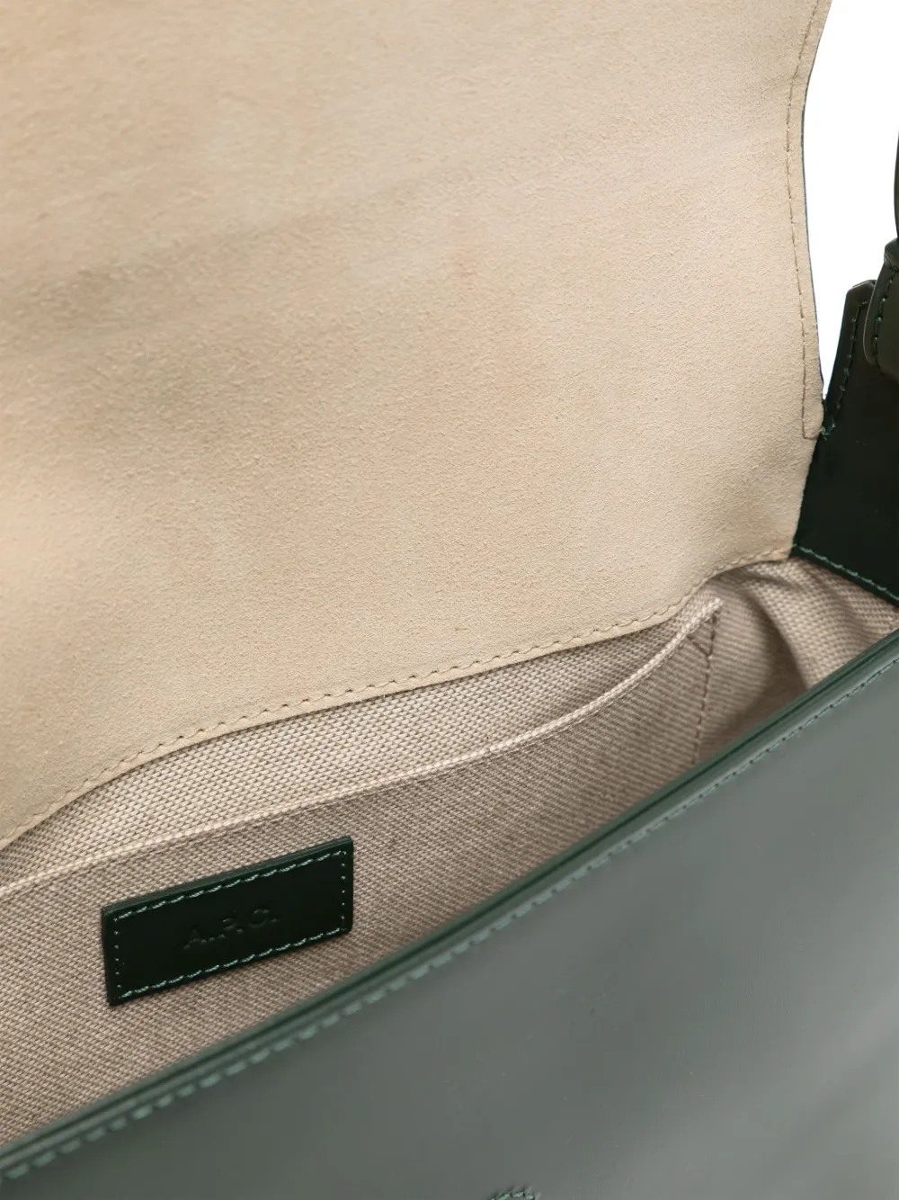 A.P.C. Virginie Flap tas Groen