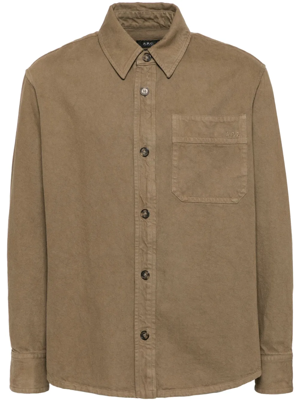 A.P.C. basile brodee overshirt | Brown | Image 1