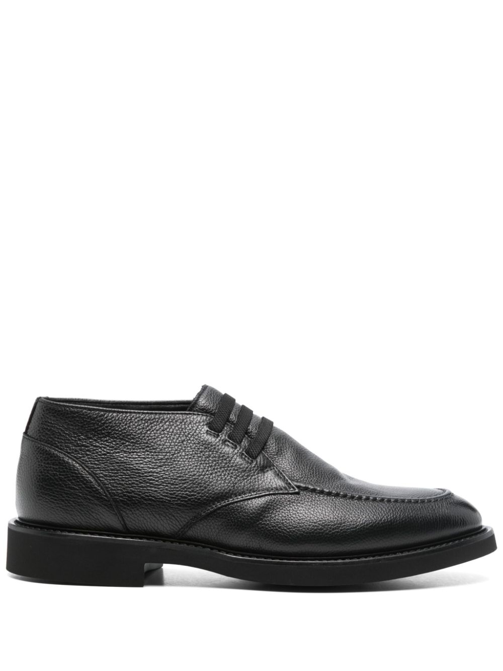 Doucal's leather Derby shoes Black