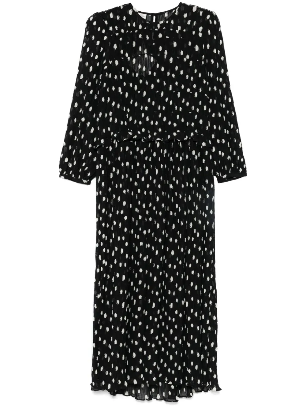 Baum Und Pferdgarten Alfie Dress In Afterglow Dot In Black