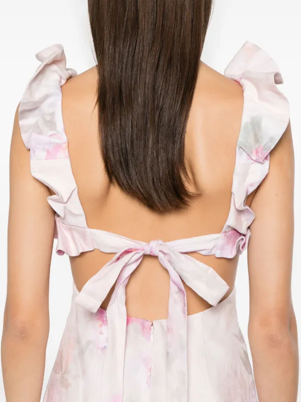 ZIMMERMANN フローラル ミニドレス | ピンク | FARFETCH JP