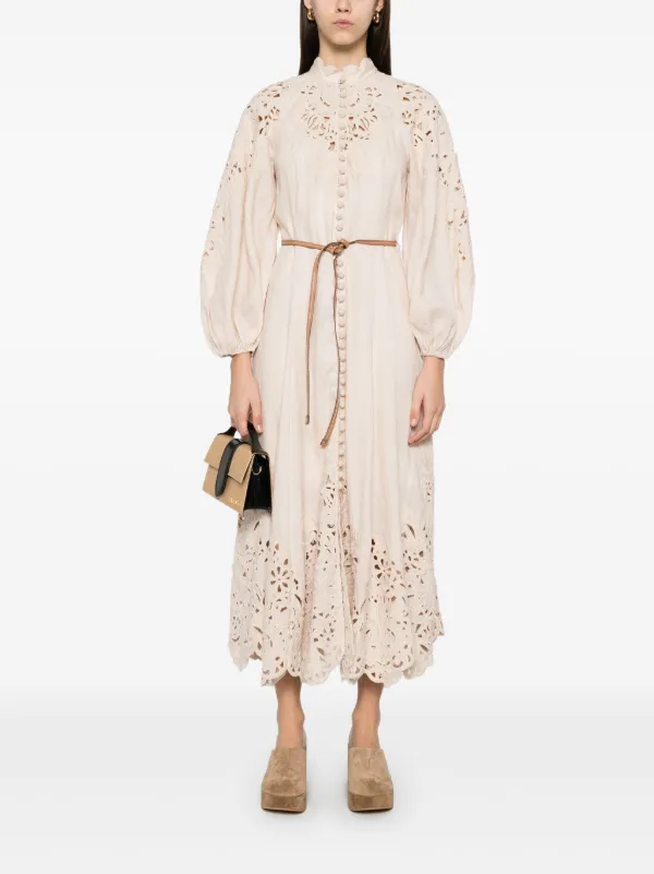 Zimmermann Wylie Maxi Dress - Neutrals