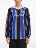 Filling Pieces striped polo-neck sweater - Blue