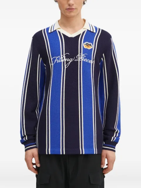 Filling Pieces striped polo-neck sweater