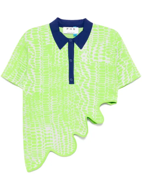 PH5 Ebony wavy polo shirt