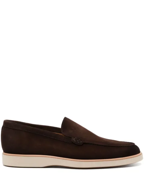 Magnanni suede loafers