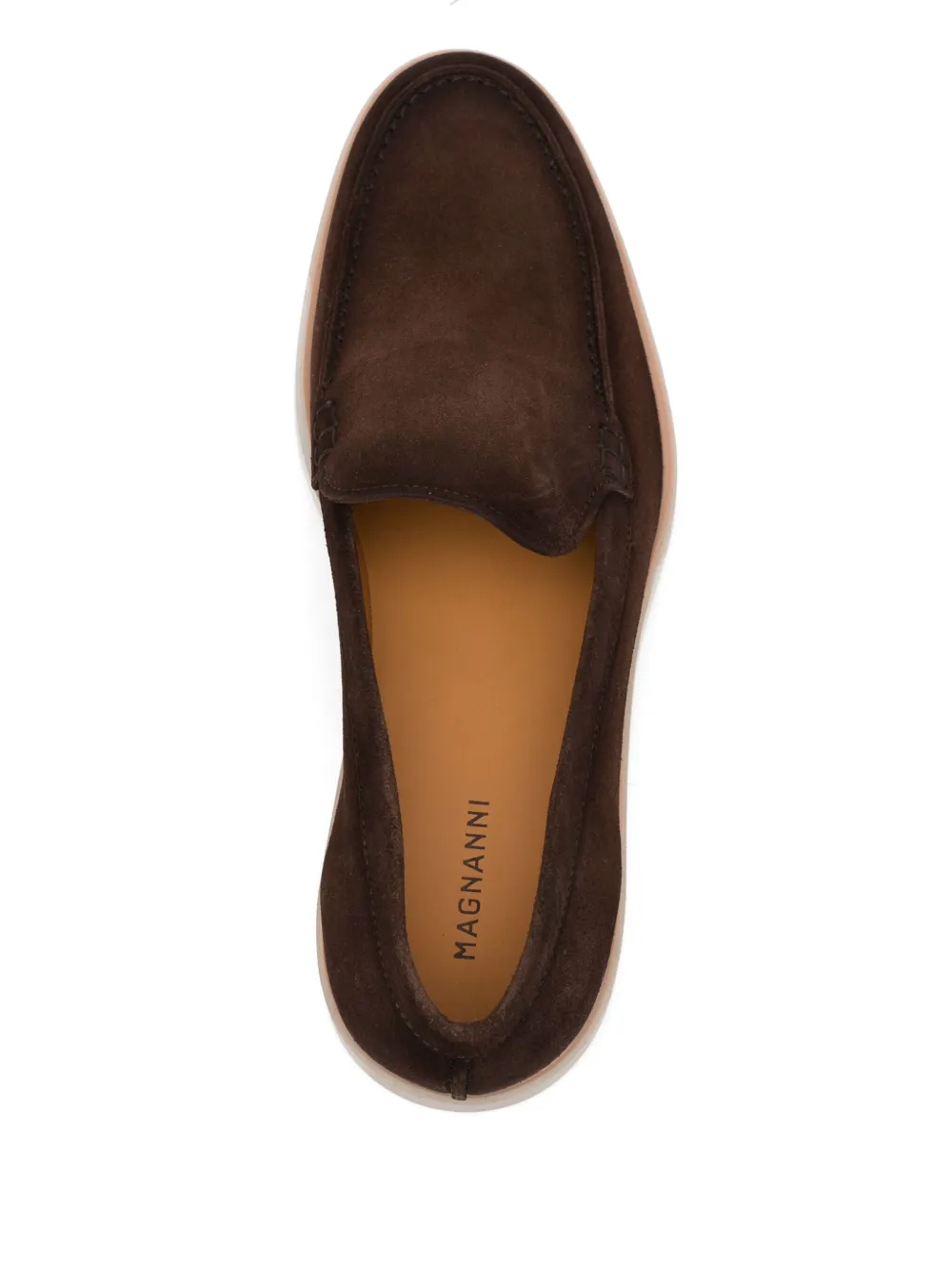 Magnanni suede loafers Brown