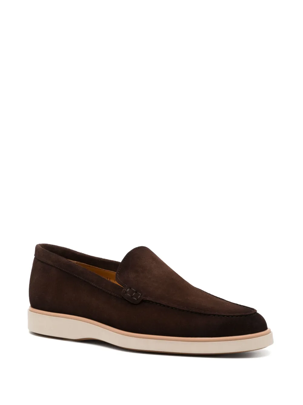 Magnanni suede loafers Brown