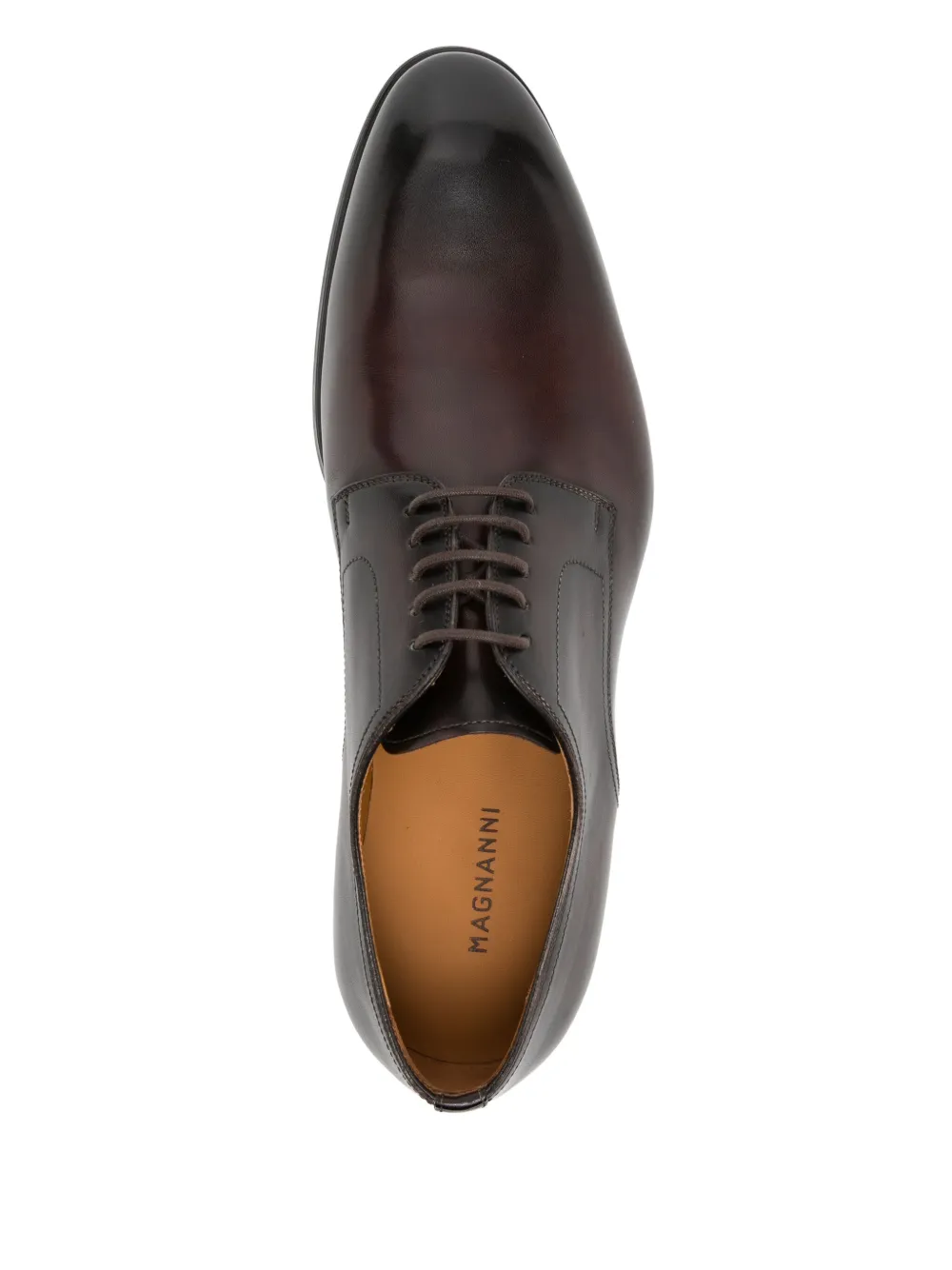 Magnanni leather derby shoes Brown