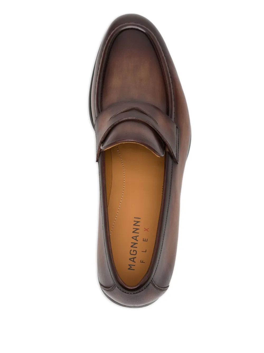 Magnanni leather loafers Brown