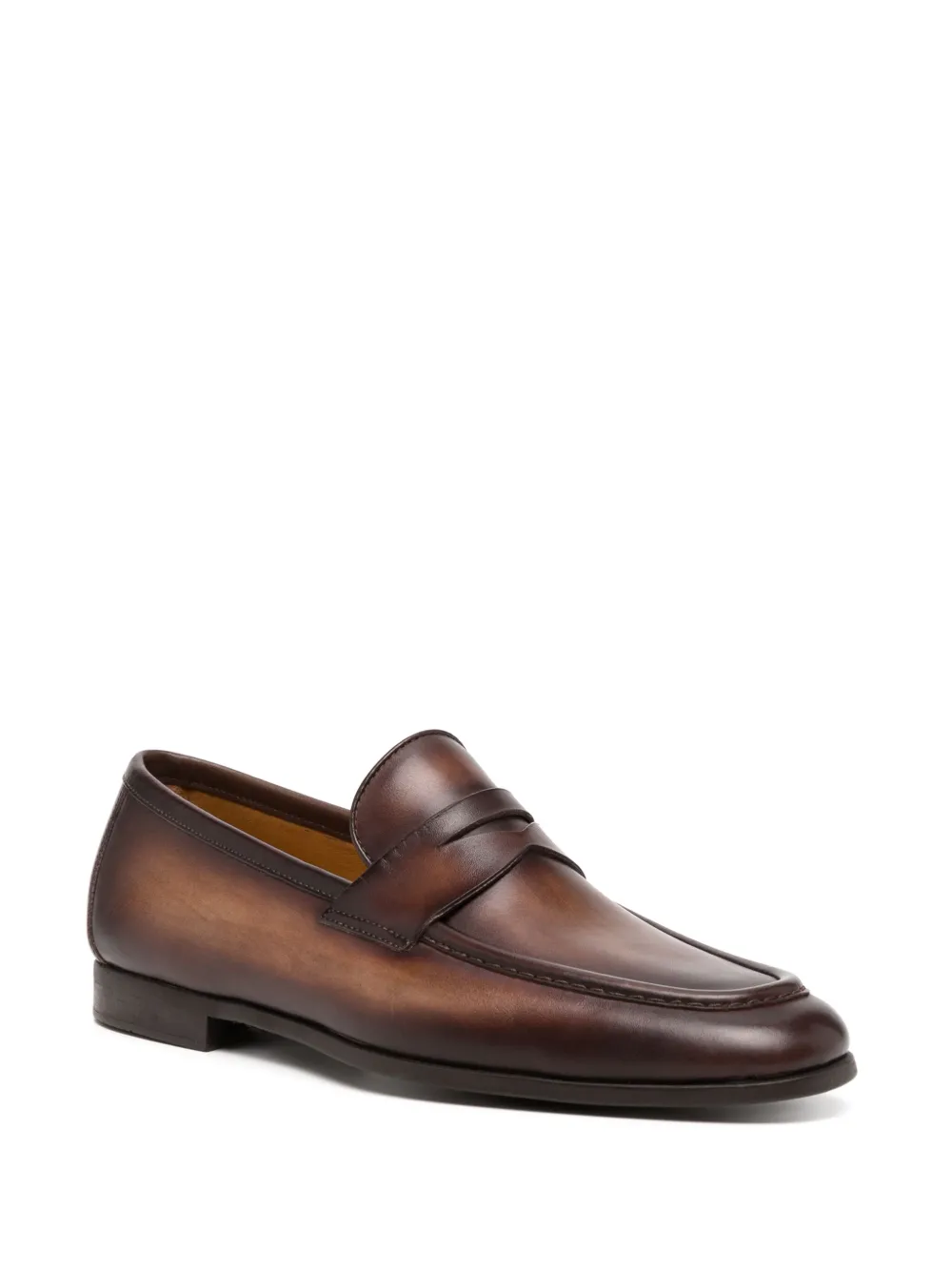 Magnanni leather loafers Brown