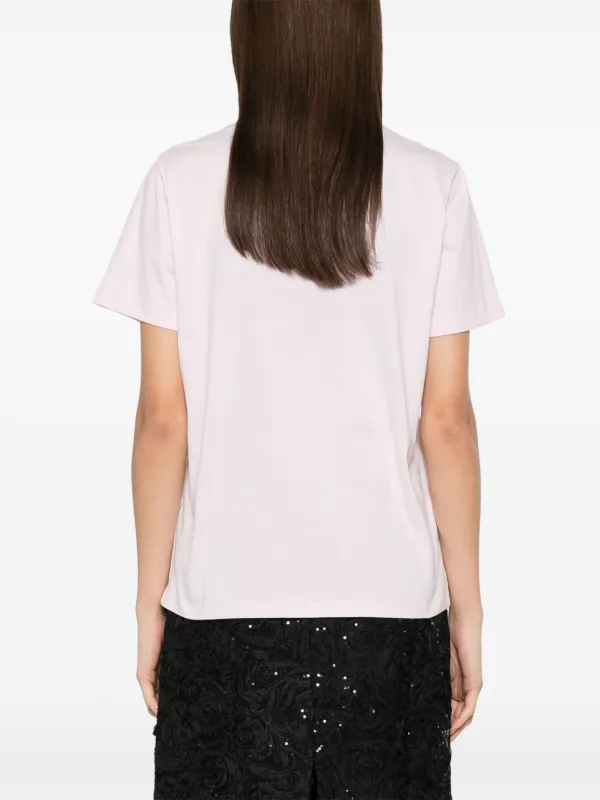 GANNI leopard-print Jersey T-shirt | Pink | FARFETCH