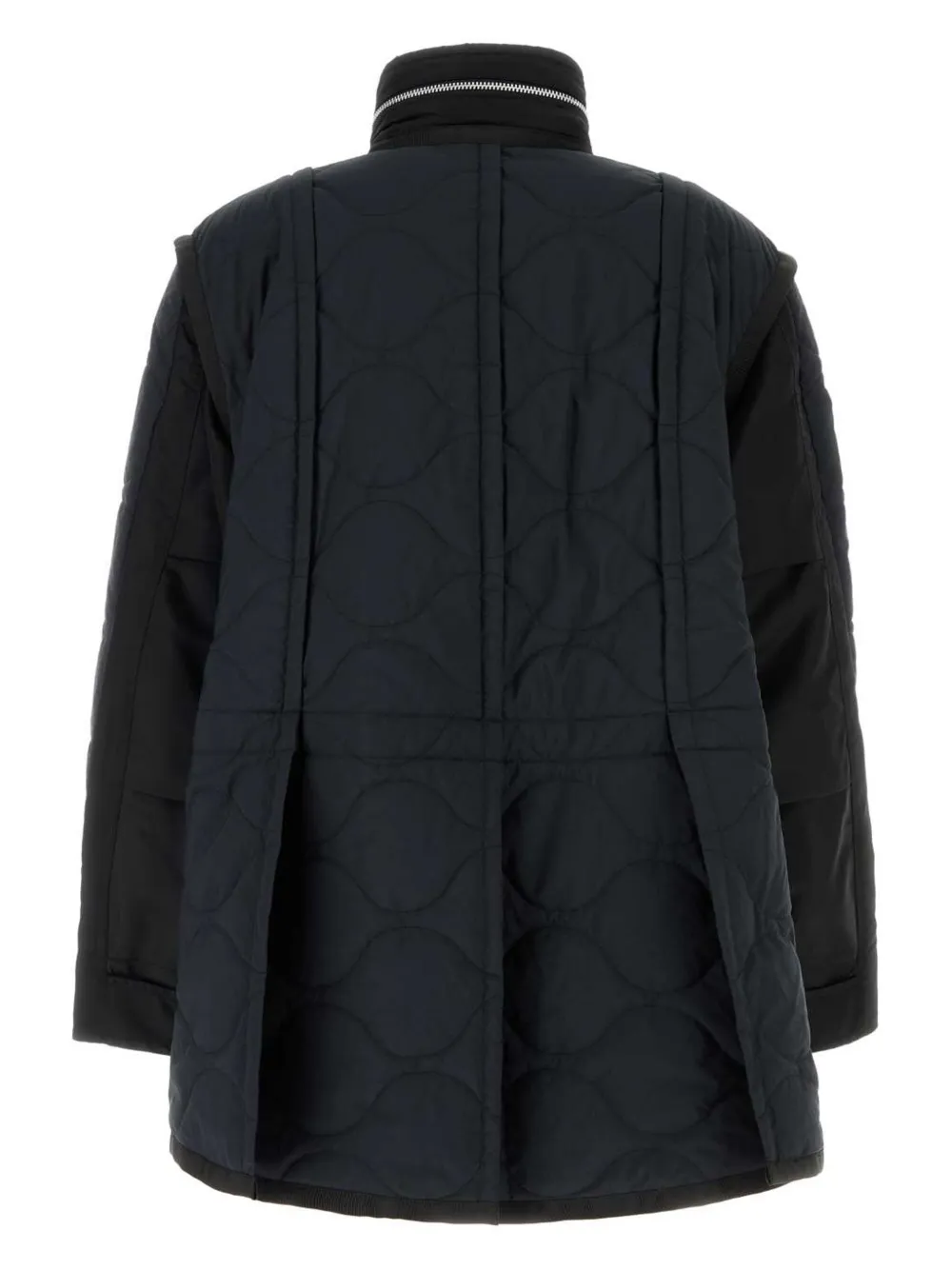 sacai quilted coat - Blauw