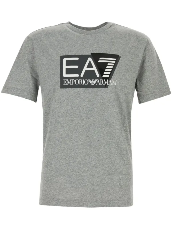 Ea7 grey t shirt discount