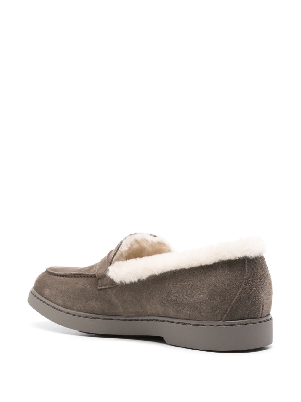 Doucal's suede loafers Grey