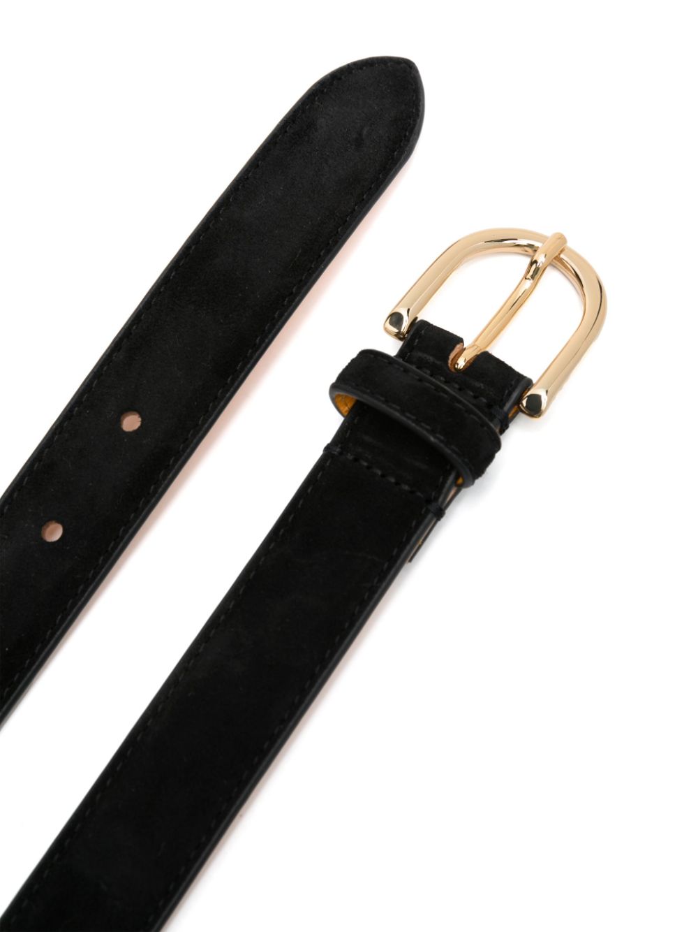 Doucal's suede adjustable belt - Zwart