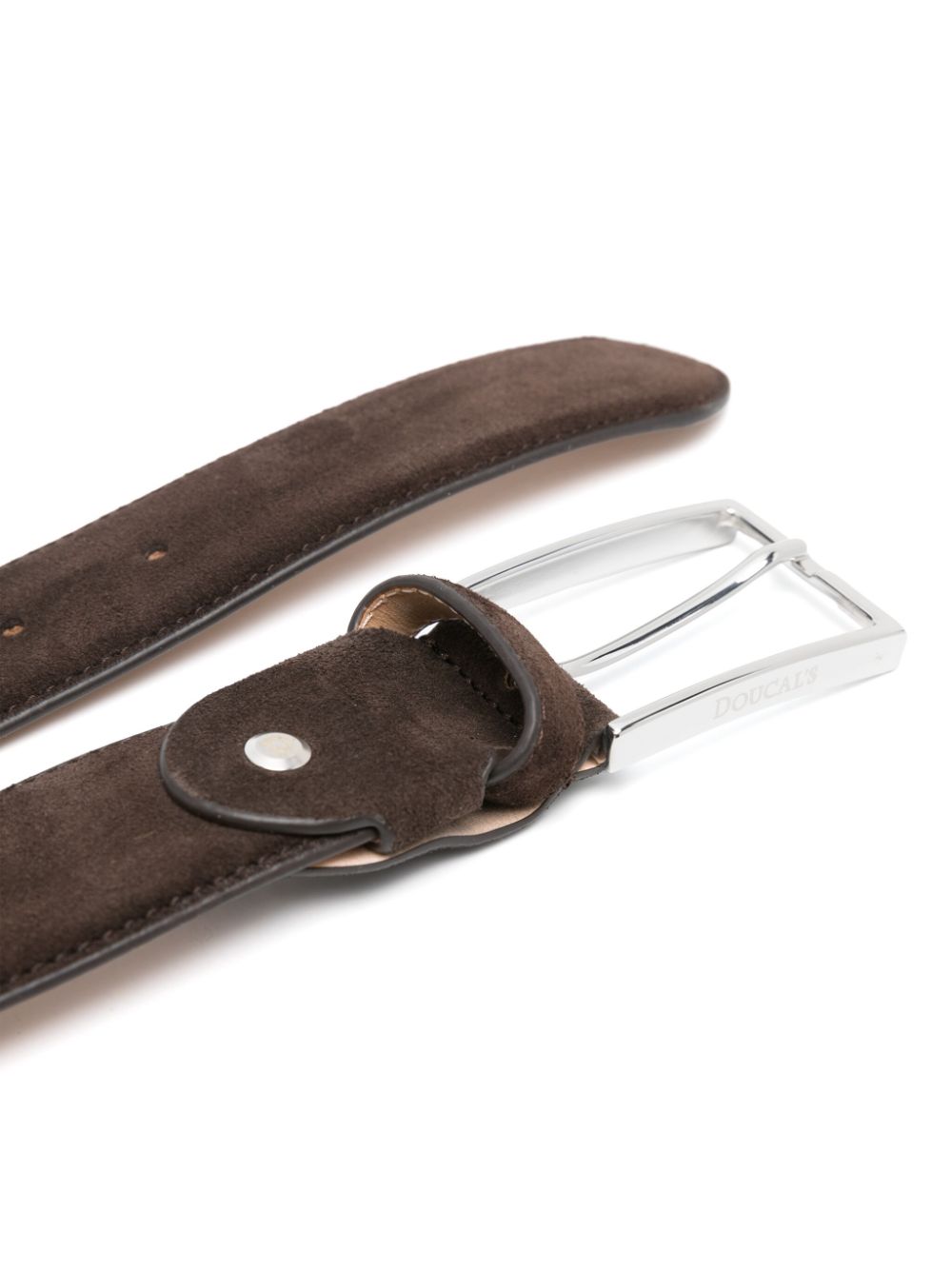 Doucal's suede belt - Bruin