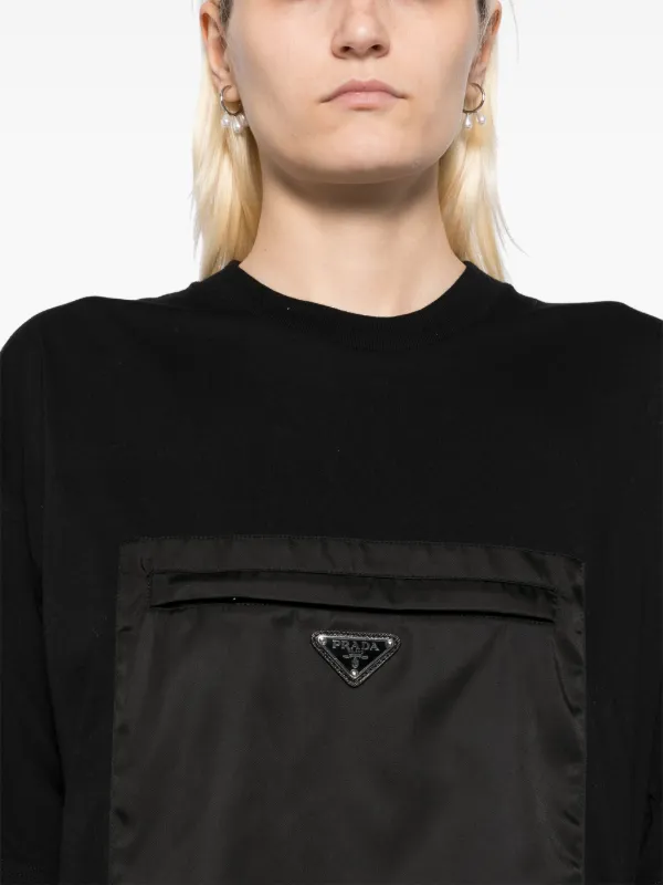 Prada Pre-Owned 2000s Pocket T-shirt | Black | FARFETCH