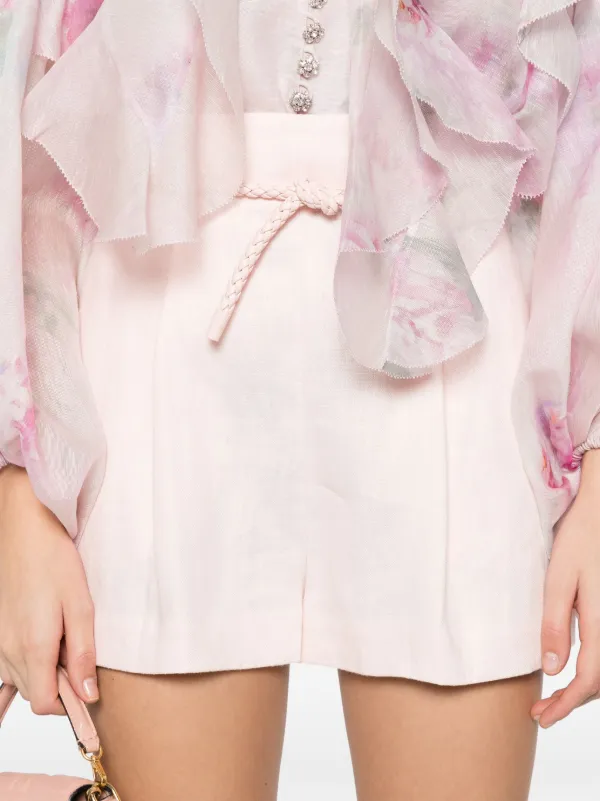 ZIMMERMANN CRUSH ショートパンツ ZIMMERMANN Crush ショートパンツ | ピンク | FARFETCH JP