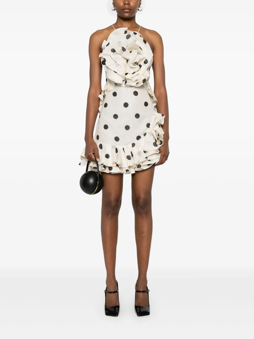 Zimmermann Crush Mini Skirt In Multicolor