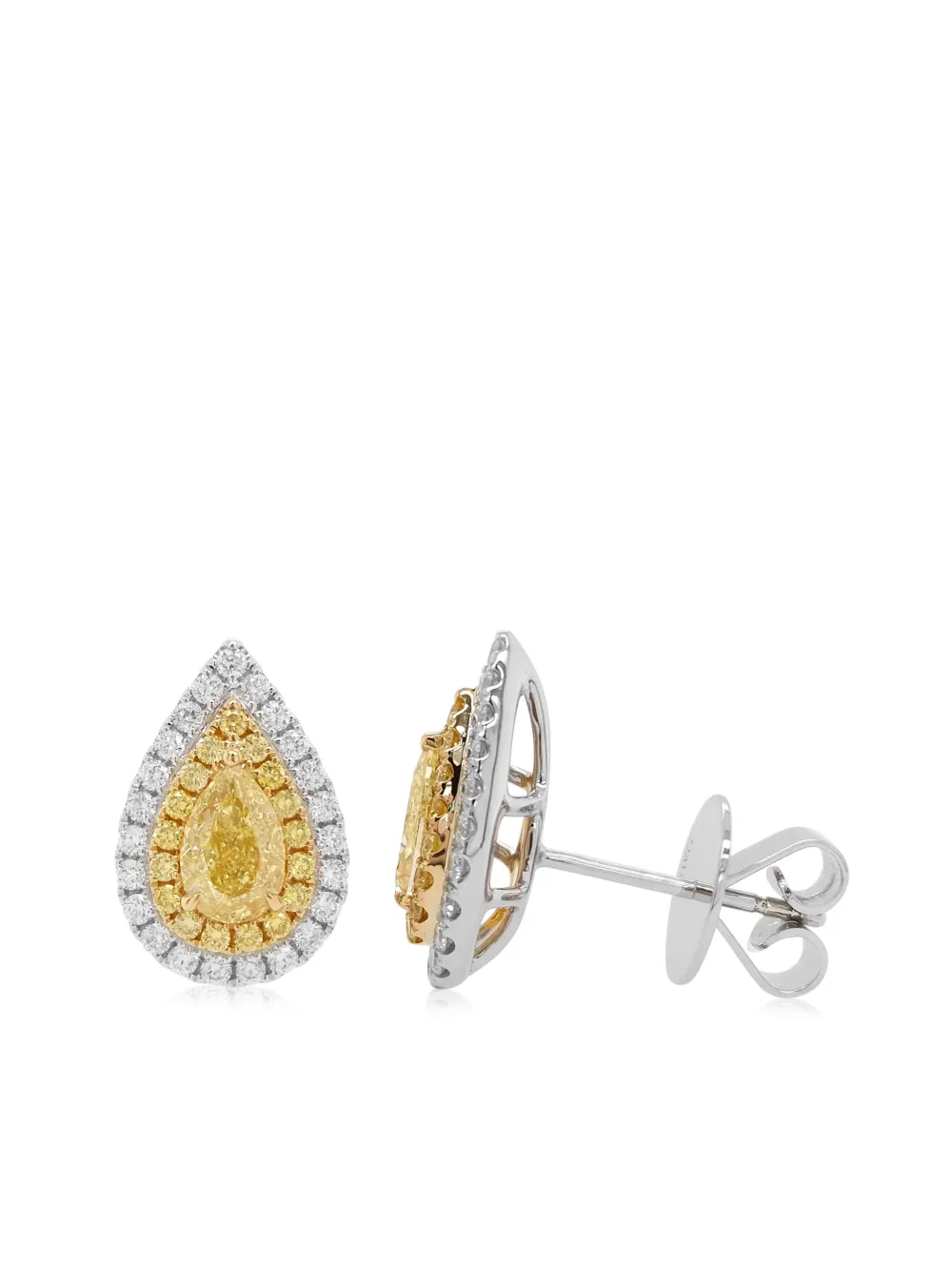 HYT Jewelry 18kt white gold diamond earrings - Zilver