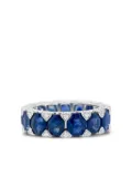 HYT Jewelry 18kt white gold diamond and sapphire ring - Silver